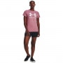 mini: Damski t-shirt z nadrukiem Under Armour UA Rival Logo SS - różowy (3)