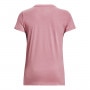 mini: Damski t-shirt z nadrukiem Under Armour UA Rival Logo SS - różowy (6)