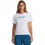 mini: Damski t-shirt z nadrukiem Under Armour UA We All Play SS - biała (1)