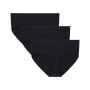 mini: Damskie hipstery (3-pack) Under Armour UA Essential Stretch Noshow Hipster-Solid 3pk - czarne (1)