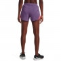 mini: Damskie spodenki do biegania UNDER ARMOUR UA Fly By Elite 3'' Short - fioletowe (3)