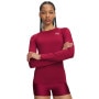 mini: Damskie spodenki treningowe Under Armour HeatGear Shorty - burgundowe (1)