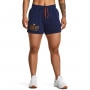 mini: Damskie spodenki treningowe Under Armour Project Rock Everyday Terry Short - granatowe (2)