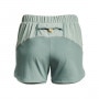 Damskie spodenki treningowe UNDER ARMOUR Terrain 2-in-1 Short - miętowe