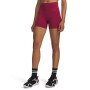 mini: Damskie spodenki treningowe Under Armour UA Motion Middy - burgundowe (2)