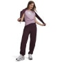 Obrazek dla: UNDER ARMOUR Damskie spodnie tkaninowe joggery Under Armour Unstoppable Wvn Jogger  burgundowe Burgundowy