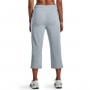 mini: Damskie spodnie treningowe Under Armour UA Rival Terry Flare Crop Pants- szare (3)