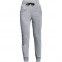 mini: Dziewczęce spodnie dresowe UNDER ARMOUR Rival Fleece Joggers - szare (1)