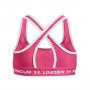 mini: Dziewczęcy biustonosz treningowy Under Armour G Crossback Mid Solid - różowy (2)