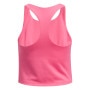 mini: Dziewczęcy top treningowy Under Armour G Motion Branded Crop Tank - różowy (2)