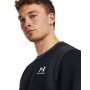 mini: Męska bluza dresowa nierozpinana bez kaptura Under Armour UA Essential Flc Novelty Crw - czarna (4)