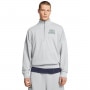 mini: Męska bluza dresowa nierozpinana bez kaptura Under Armour UA Icon Hwt Terry Os 1/2 Zip - szara (1)