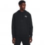  UNDER ARMOUR Męska bluza dresowa nierozpinana z kapturem Under Armour UA Icon Fleece Hoodie  czarna Czarny