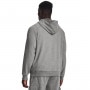 mini: Męska bluza dresowa nierozpinana z kapturem Under Armour UA Rival Fleece Logo HD - szara (2)