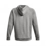 mini: Męska bluza dresowa nierozpinana z kapturem Under Armour UA Rival Fleece Logo HD - szara (6)