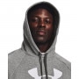 mini: Męska bluza dresowa nierozpinana z kapturem Under Armour UA Rival Fleece Logo HD - szara (4)