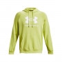 mini: Męska bluza dresowa nierozpinana z kapturem Under Armour UA Rival Fleece Logo HD - żółta (5)