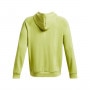mini: Męska bluza dresowa nierozpinana z kapturem Under Armour UA Rival Fleece Logo HD - żółta (6)