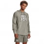 mini: Męska bluza dresowa nierozpinana z kapturem Under Armour UA Rival Terry Graphic HD - oliwkowa (1)