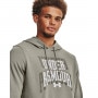 mini: Męska bluza dresowa nierozpinana z kapturem Under Armour UA Rival Terry Graphic HD - oliwkowa (4)