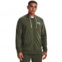 mini: Męska bluza dresowa rozpinana z kapturem UNDER ARMOUR UA Rival Terry LC FZ - oliwkowa/khaki (1)