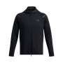mini: Męska bluza dresowa rozpinana z kapturem Under Armour UA Unstoppable Fleece Full-Zip - czarna (5)