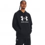 Obrazek dla: UNDER ARMOUR Męska bluza dresowa nierozpinana z kapturem Under Armour UA Rival Fleece Logo HD  czarna Czarny