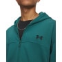 mini: Męska bluza rozpinana z kapturem Under Armour UA Rival LW FZ - zielona (3)