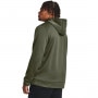mini: Męska bluza treningowa nierozpinana z kapturem Under Armour UA Armour Fleece Hoodie - oliwkowa/khaki (2)