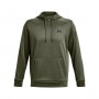 mini: Męska bluza treningowa nierozpinana z kapturem Under Armour UA Armour Fleece Hoodie - oliwkowa/khaki (5)
