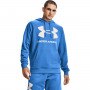 UNDER ARMOUR Męska bluza treningowa UNDER ARMOUR Rival Fleece Big Logo HD  Jasny niebieski