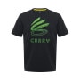 mini: Męska koszulka do koszykówki Under Armour Curry Logo Trend - czarna (4)