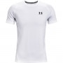 mini: Męska koszulka treningowa UNDER ARMOUR HG Armour Fitted SS - biała (5)