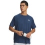 Obrazek dla: UNDER ARMOUR Męska koszulka treningowa Under Armour UA Tech Textured SS  granatowa Granatowy