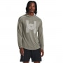 mini: Męski longsleeve do biegania z kapturem Under Armour UA Run Everywhere Hooded LS - szary (1)