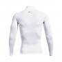 mini: Męski longsleeve treningowy UNDER ARMOUR UA HG Armour Comp Mock LS - biały (6)