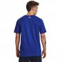 mini: Męski t-shirt z nadrukiem Under Armour Sportstyle Logo SS - niebieski (2)