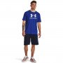 mini: Męski t-shirt z nadrukiem Under Armour Sportstyle Logo SS - niebieski (3)
