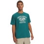  UNDER ARMOUR Męski tshirt z nadrukiem Under Armour UA ARMOR GLOBE SS  zielony Zielony