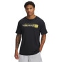  UNDER ARMOUR Męski tshirt z nadrukiem Under Armour UA Camo Chest Stripe SS  czarny złe zdjęcie nadruku u producenta Czarny