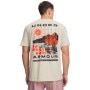 mini: Męski t-shirt z nadrukiem Under Armour UA Defy The Elements - beżowy (2)