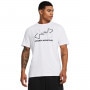 mini: Męski t-shirt z nadrukiem Under Armour UA Foundation Short Sleeve - biały (6)