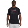 mini: Męski t-shirt z nadrukiem Under Armour UA Foundation Short Sleeve - czarny (5)