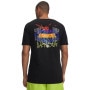 mini: Męski t-shirt z nadrukiem Under Armour UA Graffiti Wordmark - czarny (2)