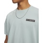 mini: Męski t-shirt z nadrukiem Under Armour UA HW Armour Label SS - zielony (3)