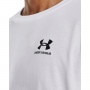 mini: Męski t-shirt z nadrukiem Under Armour UA Logo Emb Heavyweight SS - biały (4)