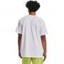 mini: Męski t-shirt z nadrukiem Under Armour UA Logo Emb Heavyweight SS - biały (2)