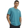  UNDER ARMOUR Męski tshirt z nadrukiem Under Armour UA Logo Emb Heavyweight SS  niebieski Niebieski