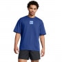 Obrazek dla: UNDER ARMOUR Męski tshirt z nadrukiem Under Armour UA M Hw Os Sm Box Ss  niebieski Niebieski