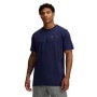 mini: Męski t-shirt z nadrukiem Under Armour UA M LC Strip Logo SS - granatowy (1)
